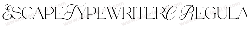 EscapeTypewriterC Regular字体转换